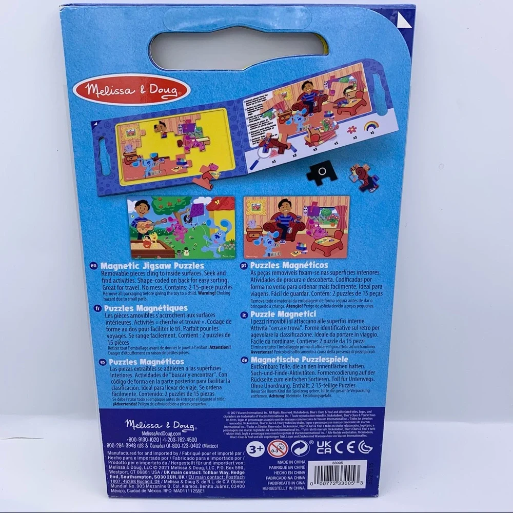 Melissa & Doug 2puzzles Blues Clues & You magnetic jigsaw puzzles 2 sets